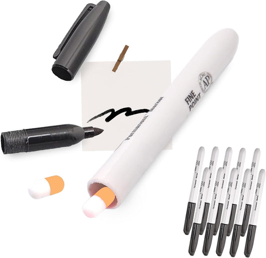 AZ Homey Fake Pen Diversion Safe   Decoy Marker Pen for Valuables to Hide Money 10 Pack, Black (10 Pack), MARKER HIDDEN 10PC