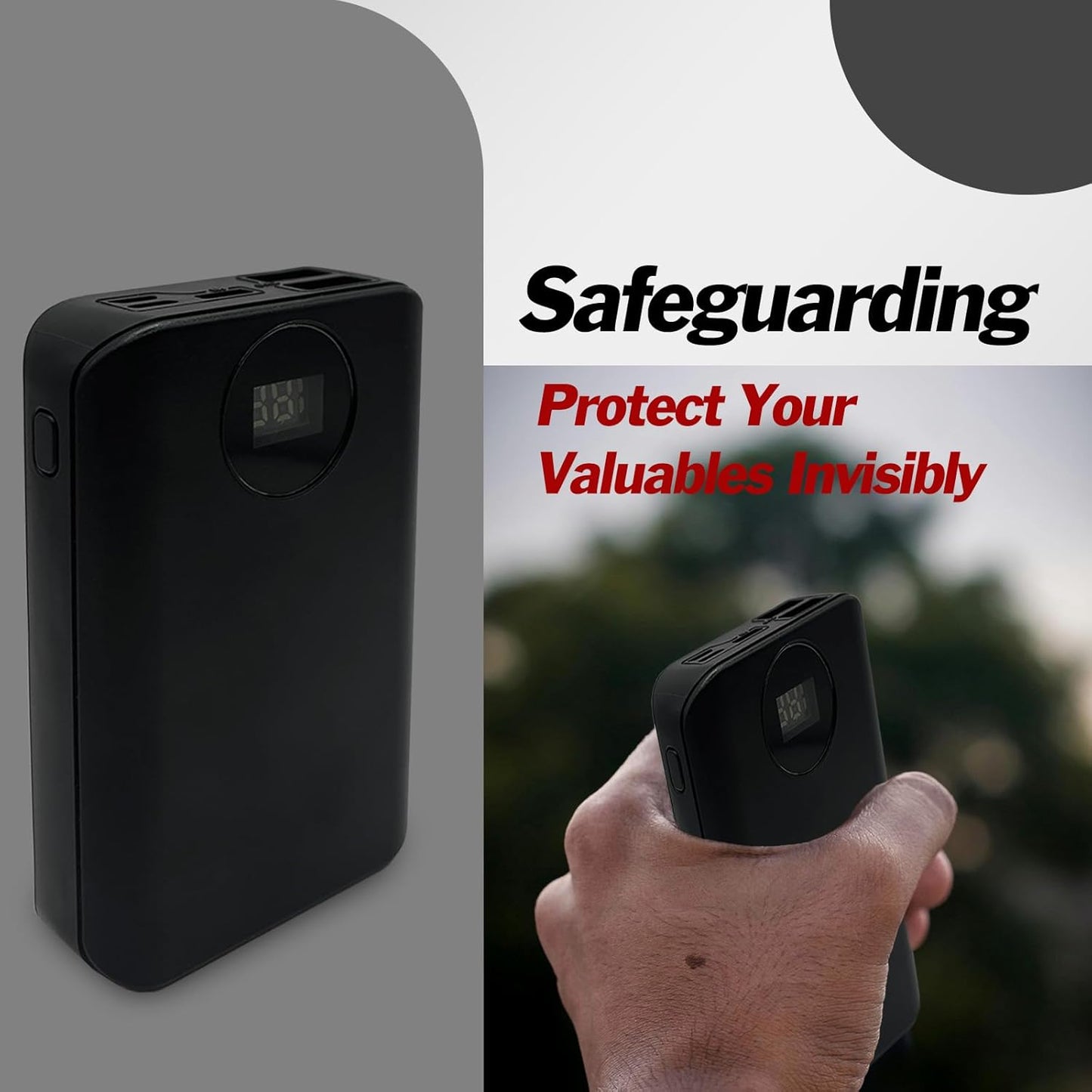 Diversion Safe Power Bank   Hidden Storage Compartment for Valuables, Secret Safe, Fake Power Bank for Safe Security, Portable Hiding Device, Ideal for Travel, Home, and Office