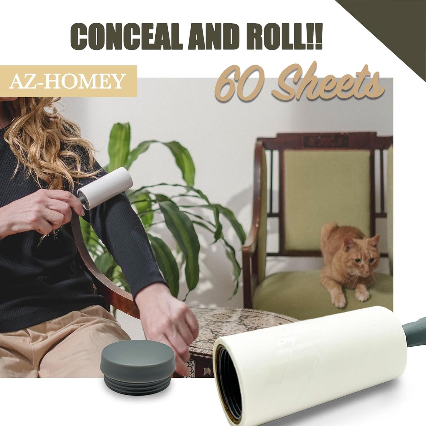 Lint Roller Diversion Safe Money Lint Rollers for Pet Hair, Sticky, Remover for Couch, Clothes Furniture and Carpet. Dog Hair Remover Cat Hair, Animal Fur   Secret Hidden Jewelry Storage Home Security