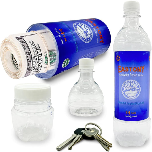 Fake Water Bottle Diversion Safe   Ultimate Storage for Travel, Beach, Car to Store Valuables like Jewelry, Cash, Money, Coins, Car Keys   Storage Home Security