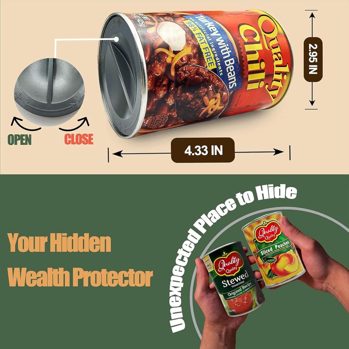 Fake Soup Can Diversion Safe Keep Your Valuables Safe Storage Home Security   Spaghetti and Meatballs