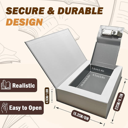 Genuine Paper Transfer Book Safe: Secret Hidden Safe, Combination Lock Included   Metal Safe Box and Protect Your Valuables Inside an Authentic Paper Book, 8.7"¡Ñ6"¡Ñ1.8" (Holy Bible)