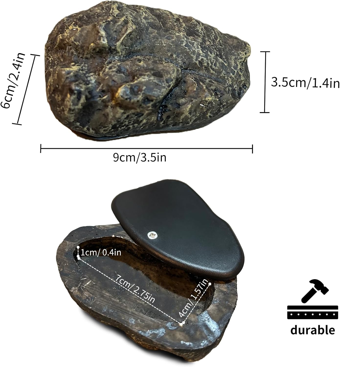 Ultimate Concealed Key Stone Rock   Authentic Appearance, Unmatched Durability, and Secure Practicality for Outdoor Use and Emergencies   Hide a Key Outdoor   Key Rock Holder