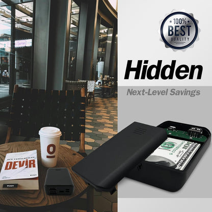 Diversion Safe Power Bank   Hidden Storage Compartment for Valuables, Secret Safe, Fake Power Bank for Safe Security, Portable Hiding Device, Ideal for Travel, Home, and Office