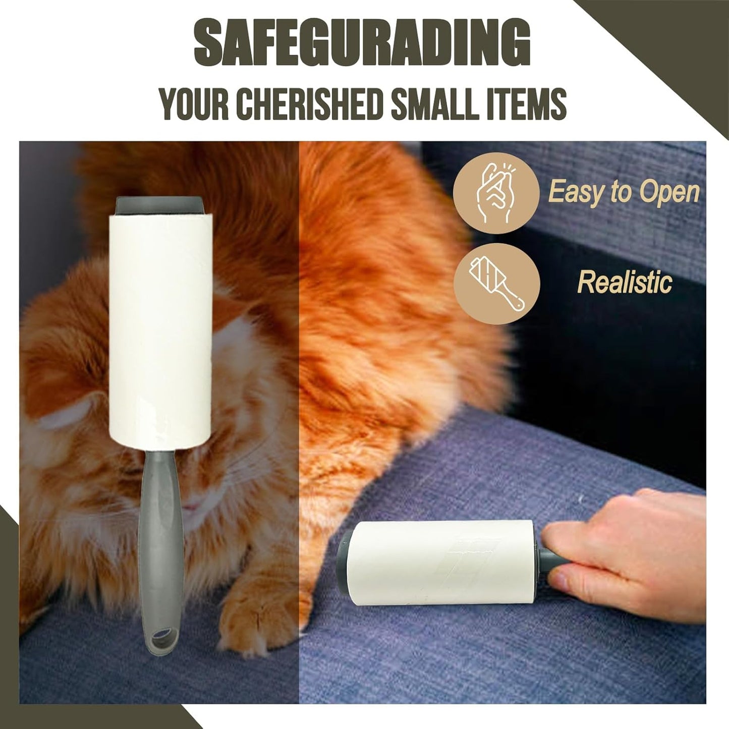 Lint Roller Diversion Safe Money Lint Rollers for Pet Hair, Sticky, Remover for Couch, Clothes Furniture and Carpet. Dog Hair Remover Cat Hair, Animal Fur   Secret Hidden Jewelry Storage Home Security