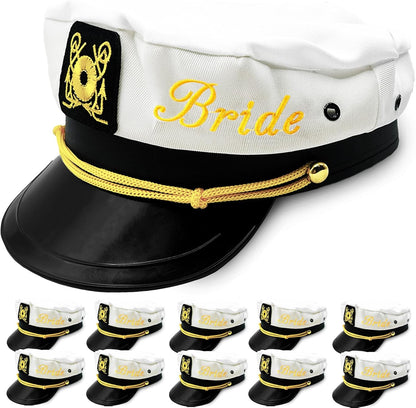 AZ Homey Ultimate Bachelor Party Captain Hat   Funny Nautical Accessory for Groom | Bridal Shower, Wedding, Honeymoon, Boats n' Hoes Party Gear   Bride