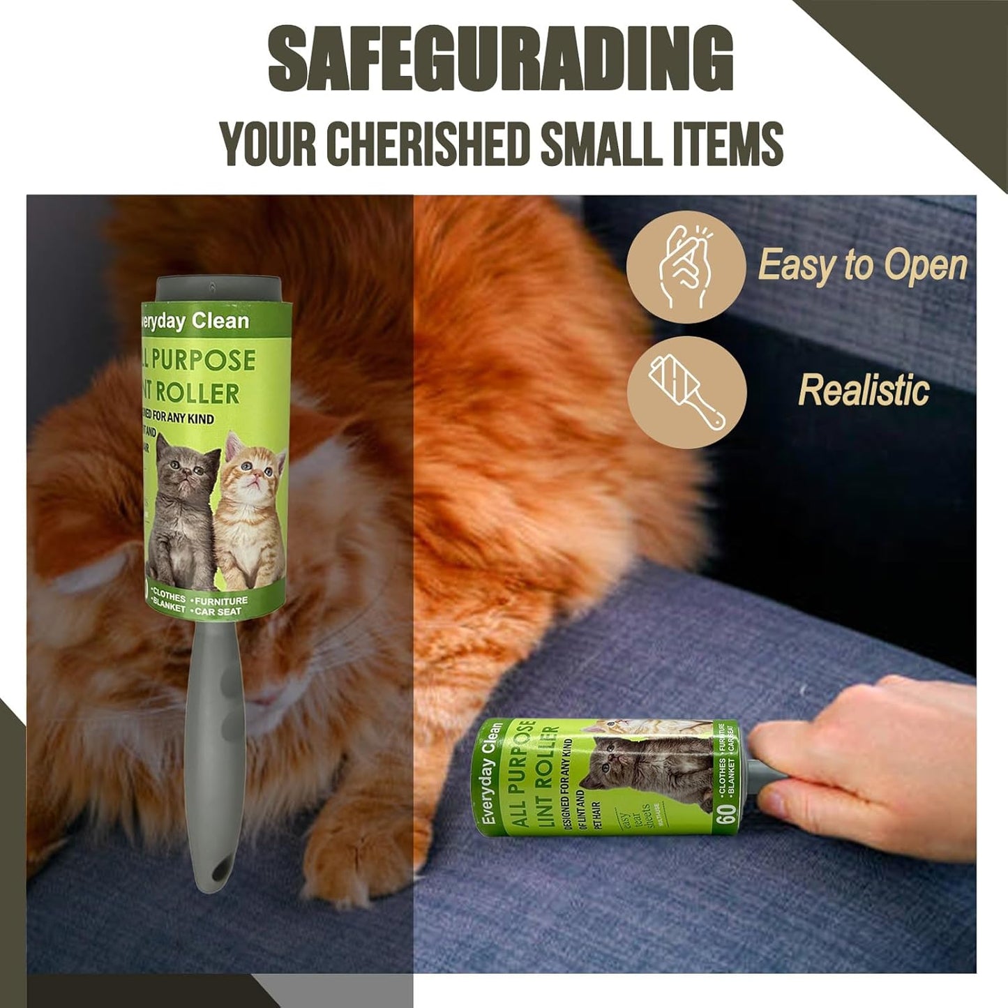 Lint Roller Diversion Safe Money Lint Rollers for Pet Hair, Sticky, Remover for Couch, Clothes Furniture and Carpet. Dog Hair Remover Cat Hair, Animal Fur   Secret Hidden Jewelry Storage Home Security