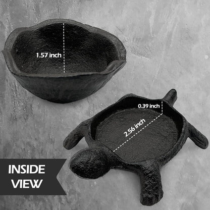 Cast Iron Turtle Key Hider   Outdoor Hidden Key Holder, Decorative Garden Statue, Secret Hiding Spot for Spare Keys, Discreet and Durable Hide a Key Solution, Ideal for Home, Yard, and Patio