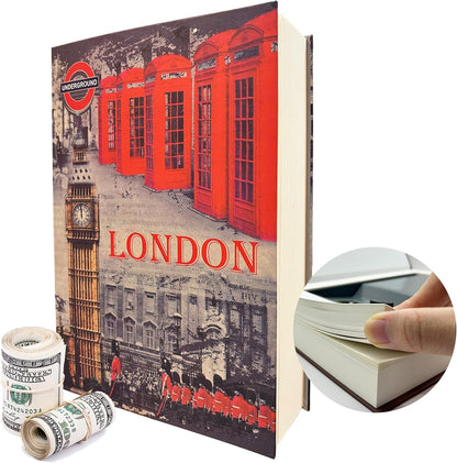 Genuine Paper Transfer Book Safe: Secret Hidden Safe, Combination Lock Included   Metal Safe Box and Protect Your Valuables Inside an Authentic Paper Book, 8.7"¡Ñ6"¡Ñ1.8" (Holy Bible)